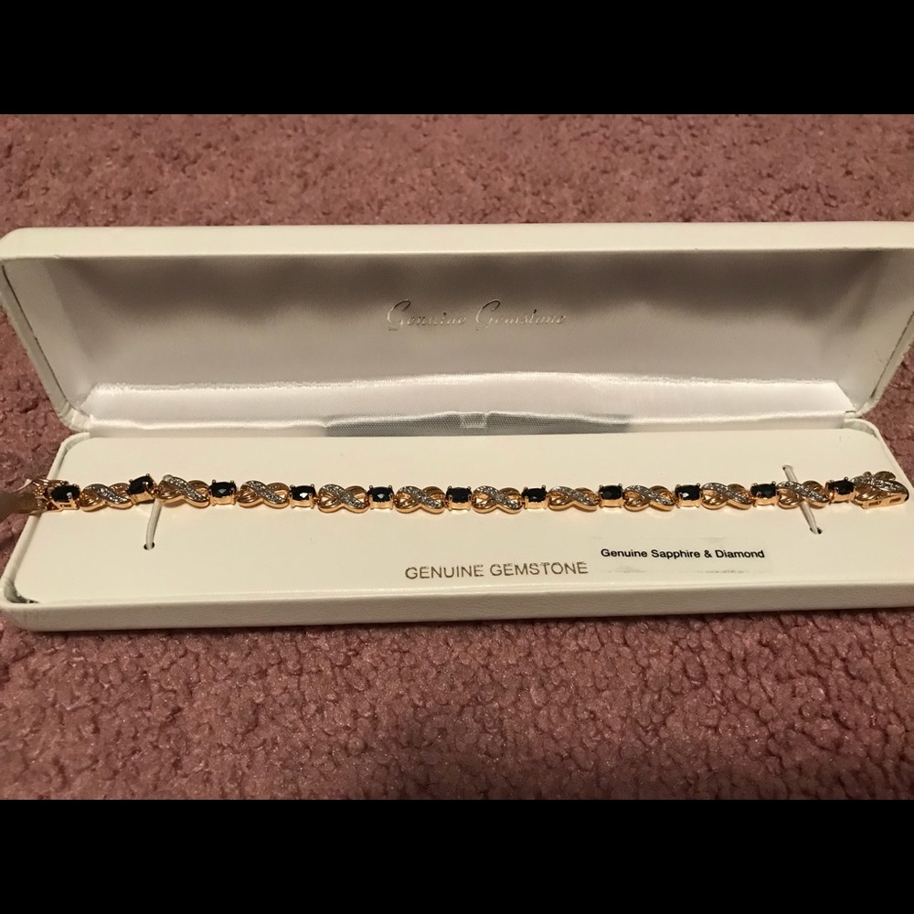 Sapphire & diamond bracelet